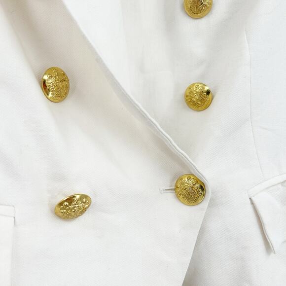 Veronica Beard Womens Career‎ Miller Dickey Linen Double Breasted Blazer Jacket - Picture 3 of 12